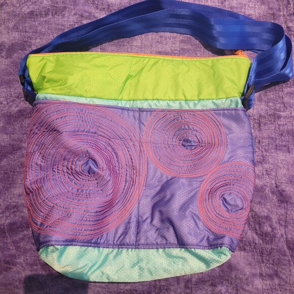 Tenacious bags/Purses x3-Multi-Coloured bags with Blue Strap-Gorgeous-Handmade - Picture 9 of 15